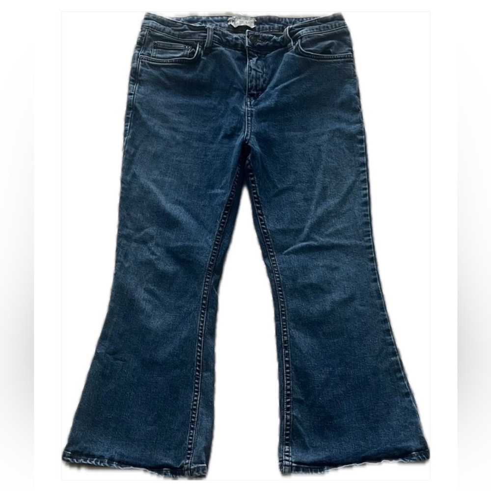 Free People Dark Blue Flare Jeans